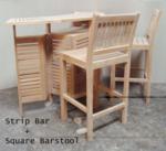 STRIP Bar + Square Barstool